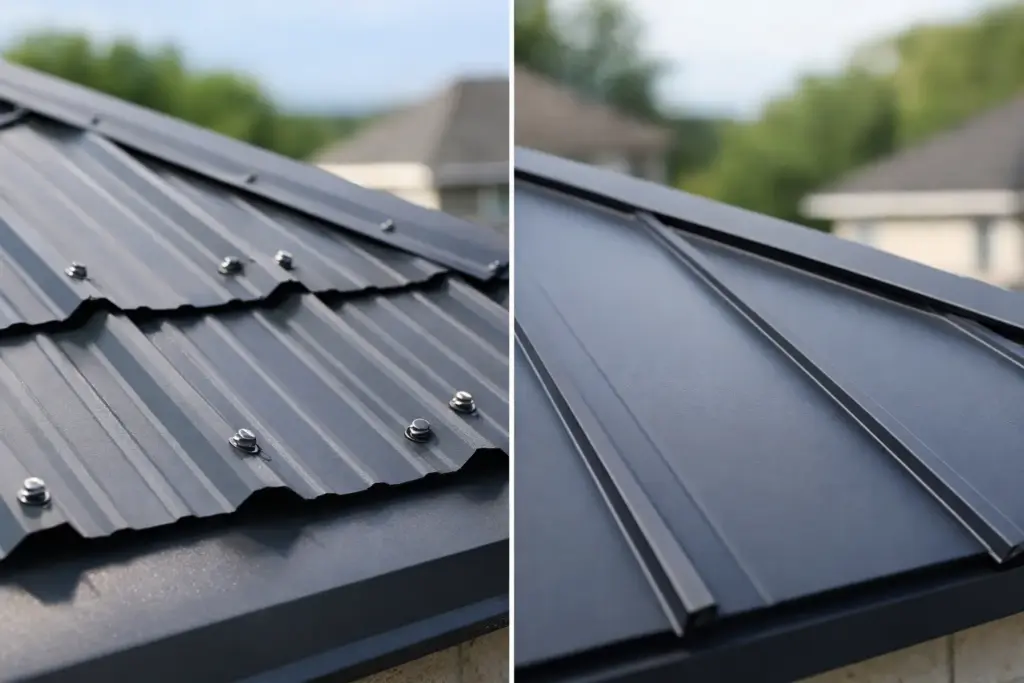 Exposed Fastener vs Concealed Metal Roofing