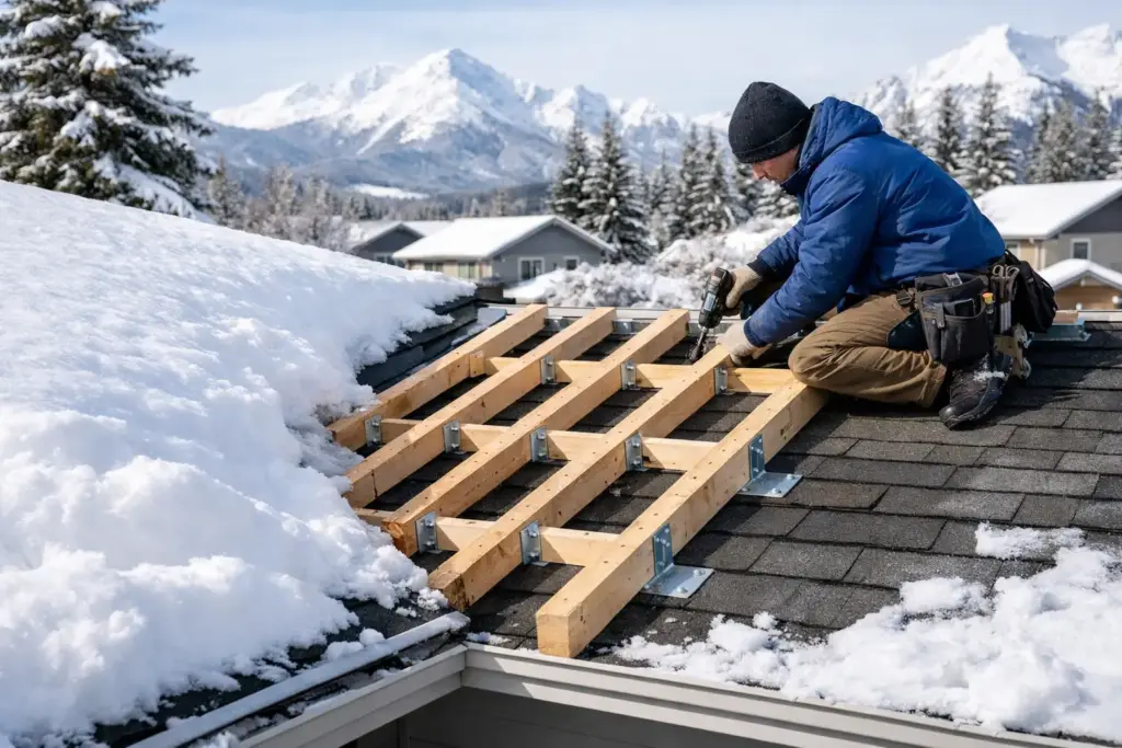 Snow Load Roof Retrofit Example for Alberta Homes