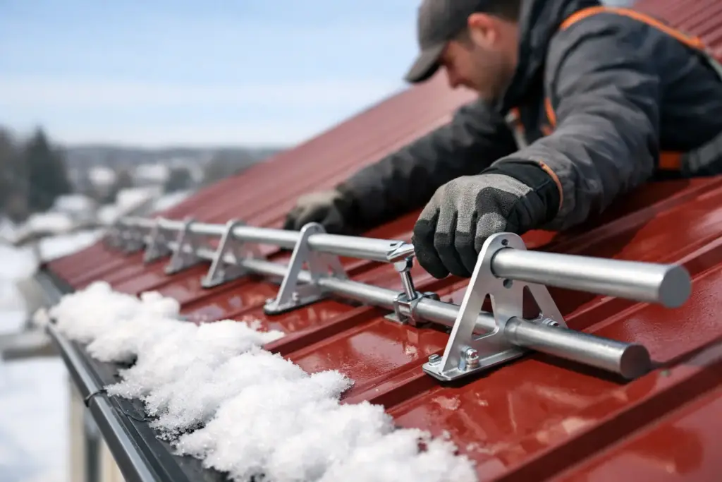 How to Install Snow Guards on a Metal Roof